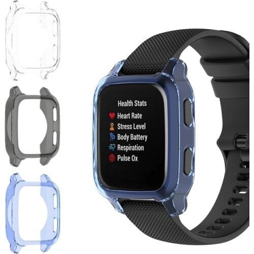 100pcs TPU Case Cover for Garmin Venu Sq Soft Anti Drop TPU Protective Watch Case Covers Skin for Garmin Venu Sq Shell Cases