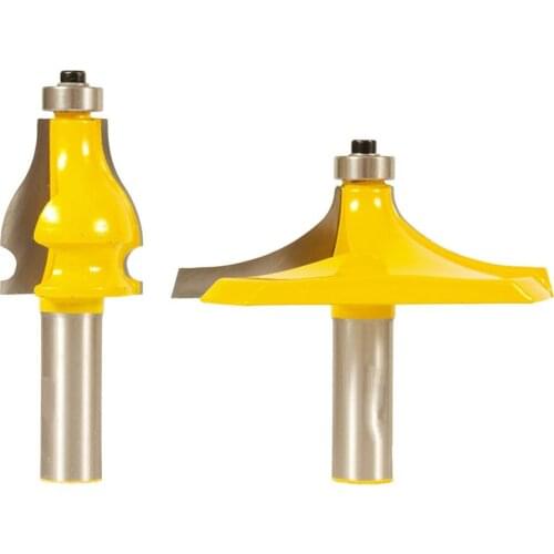 2PCS/SET Bit Handrail Router Bit Set - 1/2" Shank