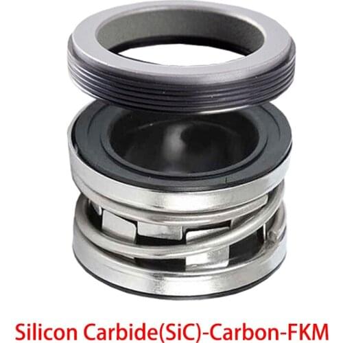 210/2100-12/14/16/18/20/25/28 Silicon Carbide-Carbon-FKM Water Pump Single Coil Spring End Face Bellows Shaft Mechanical Seal