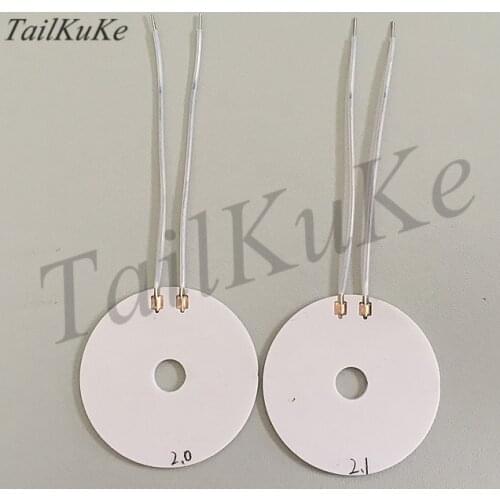 5 pcs Round high temperature ceramic heating sheet MCH alumina heating sheet electric heating sheet Phi 20MM 8-9 ohm