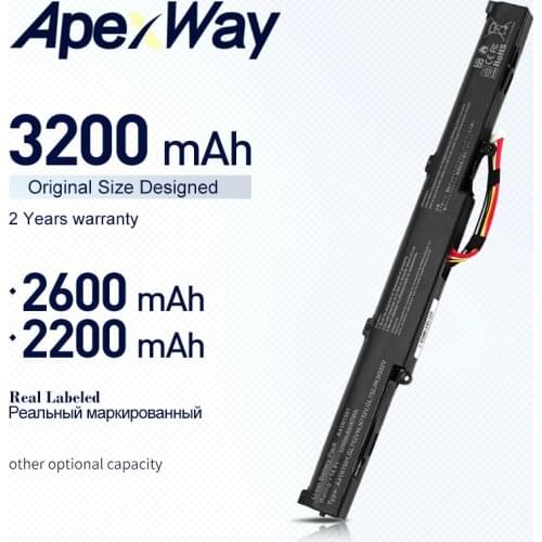 A41N1501 Laptop Battery for ASUS GL752JW GL752 GL752VL GL752VW N552 N552V N752 N752V N752VW VivoBook Pro N552VW N552VX N752VX
