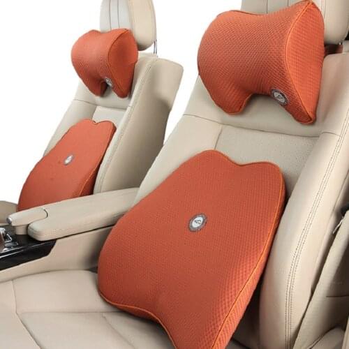 Car Neck Pillow car waist cushion Memory Foam Headrest Universal Support For Travel Car Seat Supports universal car accessories