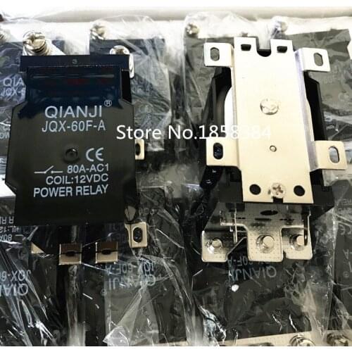Free shipping 10pcs/lot JQX-60F-A 1Z 80A DC12V DC24V