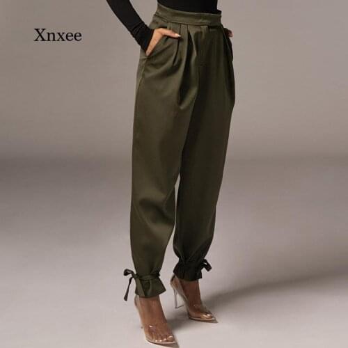 Summer Ladies Pants Button Waist Circumference Casual Pants Pocket Wide Leg Loose Sweatpants Elegant Harem Pants Streetwear