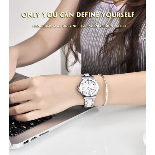 Ladies Watch PAGANI DESIGN High Quality Ceramic Bracelet Waterproof Watch Top Brand Fashion Sports Ladies Clock Relogio Feminino