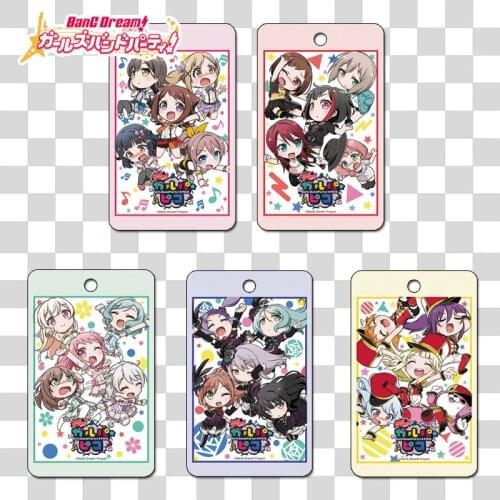 BanG Dream Cosplay Card Holder Student ID Bank Card Holder Case Protection Credit Card Case Card Sleeves Halloween Costume Props