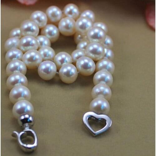 Elegant natural 11-12mm south sea white round pearl necklace 18inch 925s kkk