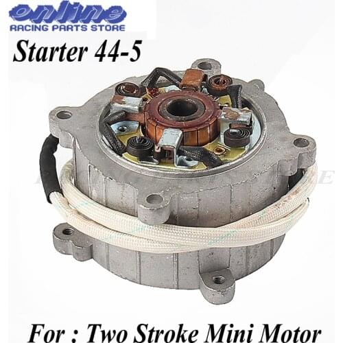 Electric Starter for 2 stroke engine 49cc pocket bike mini dirt bike mini ATV 49cc Motorcycle Motor 44-5 Electric Starter