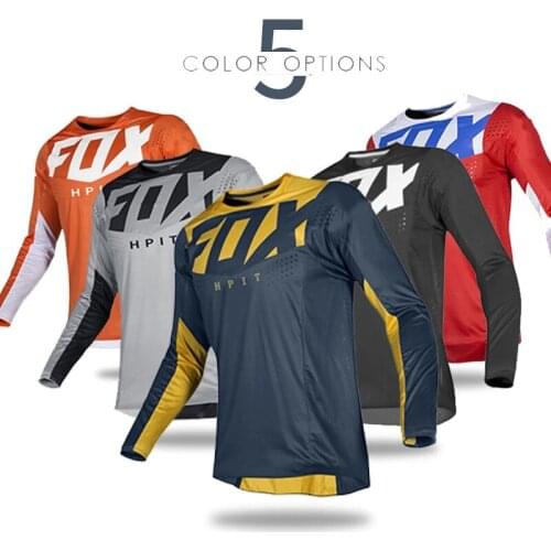 Mens downhill jersey hpit fox mountain bike mtb shirts offroad dh motorcycle motocross sportwear bicycle mtb jersey cycling