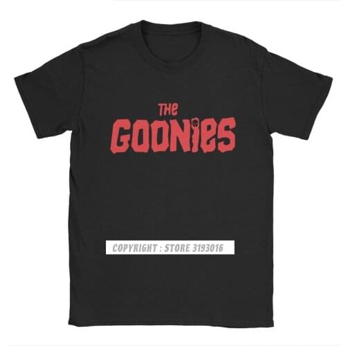 The Goonies T-Shirts HipHop Cotton 3D T Shirts Never Say Die Sloth Fratelli Skull Camisas Fashion Tee Shirt for Men