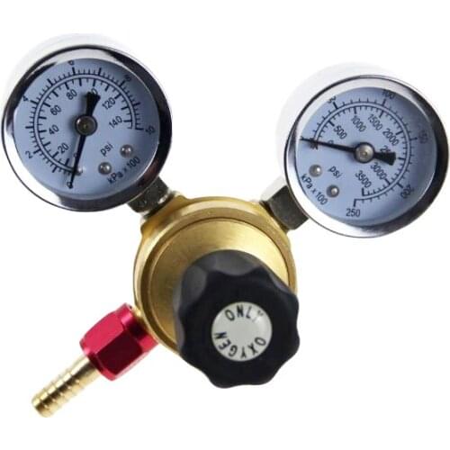 OXYGEN REGULATOR FOR DISPOSABLE OXYGEN O2 CYLINDERS (M12 THREAD)