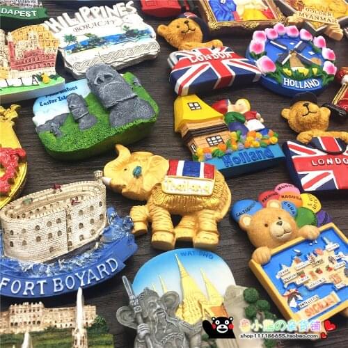 China Thailand USA Sweden Italy Portugal Belgium New Zealand France UK Berlin Lucerne Barcelona Fridge Magnet Tourist Souvenirs