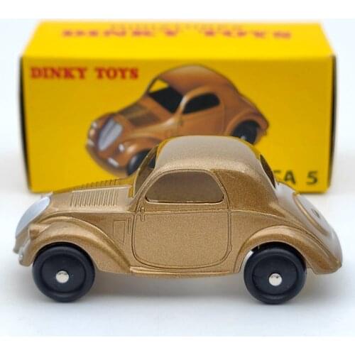 1:43 Atlas Dinky Toys 35A For Simca 5 Brown Diecast Models Car Limited Edition Collection Auto Gift
