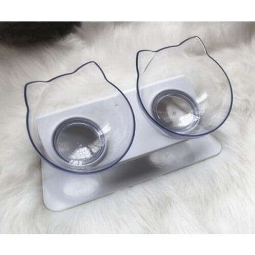 Non-Slip Double Cat Bowl Dog Bowl With Stand Pet Feeding Cat Water Bowl For Cats Food Pet Bowls For Dogs Feeder Product Supplies