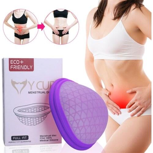 Reusable Disc Menstrual Cup With Flat-fit Design Women Cup Copa Menstrual Extra-Thin Sterilizing Silicone Menstrual Disk
