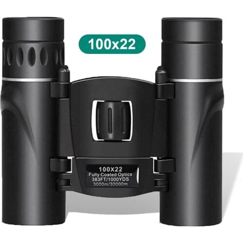 100x22 HD Powerful Binoculars Telescope 30000M Binoculars High Magnification BAK4 Micro BAK4 FMC Telescope with Phone Clip