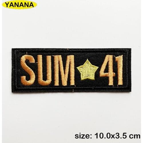 Punk punker rock Patches for Clothing DIY Stripes Written Words Sticker Clothes Stickers Apparel Garment Accessorie