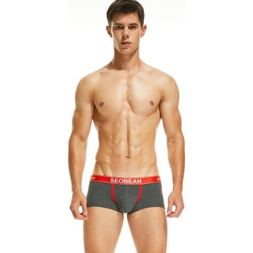 NEW 2021 SEOBEAN Winter mens sexy Cotton Tracksuit U bag boxer underwear pyjama shorts