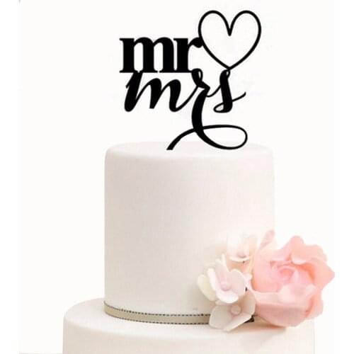 Facemile New Arrival English Letter Wedding Cake Insert Cake Decoration Party Supplies cake decoration card 53085