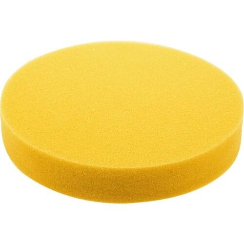 New 6 inch 150mm Soft Flat Sponge Buffer Polishing Pad Kit For Auto Car Polisher Color:Yellow