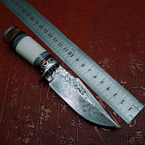 Fixed Blade Knife 60HRC Outdoor Camping Knives for Survival EDC knife Camping knife Survival Hunting knives with leather sheath