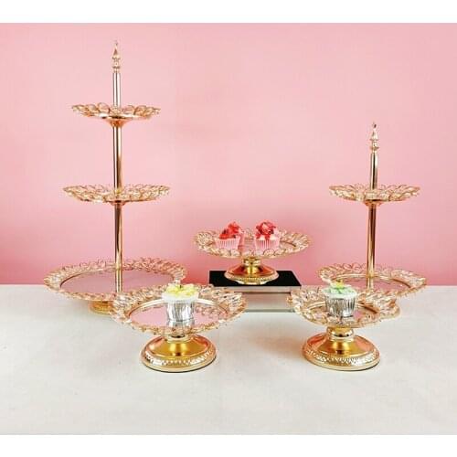 1pcs-5pcs cake stand crystal Storage Baskets Box Simplicity Style Home Organizer For Jewelry