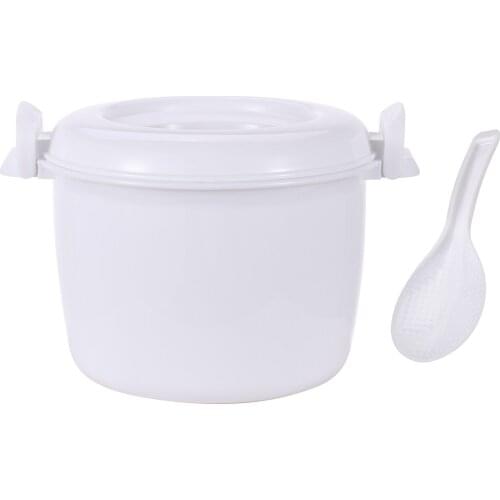 Mini Rice Cooker Heat Preservation Food Bowl Container Portable Rice Cooking Pot Microwave Steamer Pot Kitchen Cooking Accessory
