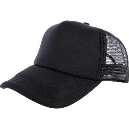 Attractive Unisex Casual Hat Solid Baseball Cap Trucker Mesh Blank Visor Hat Adjustable 13 Colors