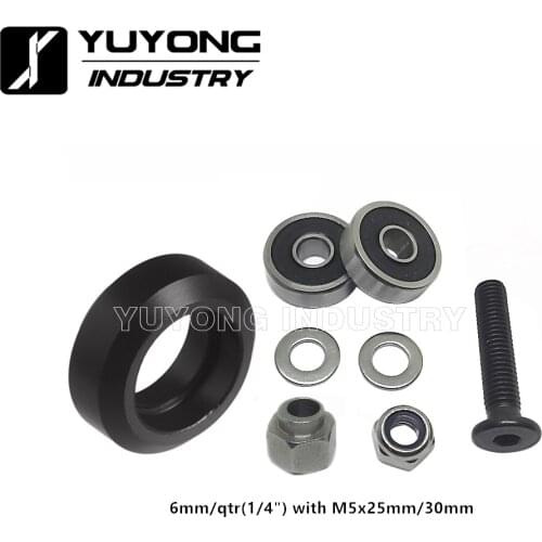 Adjustable precise CNC delrin solid v wheel kits with eccentric spacers for v-slot system OX CNC C-Beam