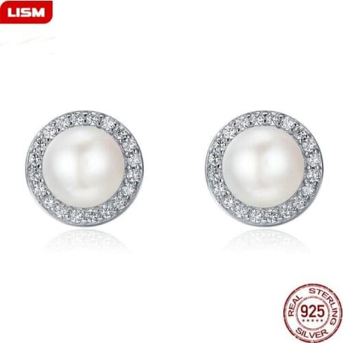 Hot Sale Classic Jewelry Stud Earrings For Wedding Elegant 925 Stering Silver AAA Cubic Zirconia Stone Earring Dropshiping