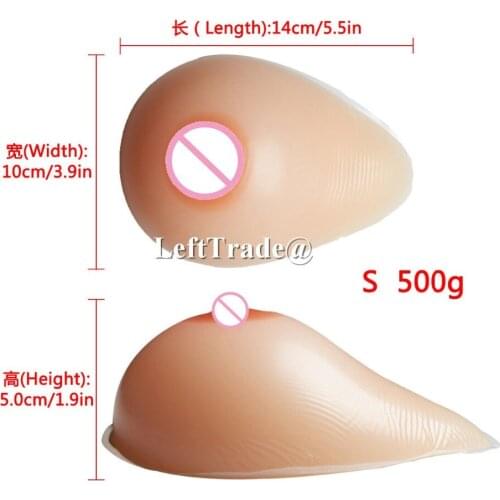 500g A cup silicone breast form self adhesive artificial boobs for man crossdresser nude skin tan skin