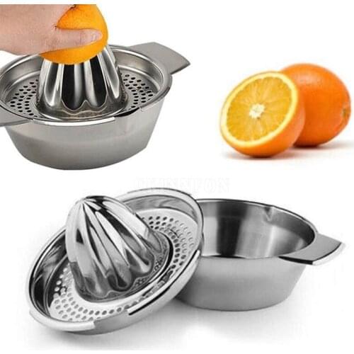 50Pcs/Lot Citrus Juicer Lemon Lime Orange Fruit Hand Squeezer Press Tool Stainless Steel