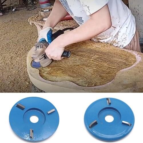 Three Teeth Woodworking Turbo Tea Tray Digging Wood Carving Disc Tool Milling Cutter 90mm Diameter 16mm Bore