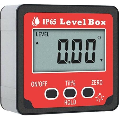 Digital Angle Gauge Finder Level Box Protractor Magnetic Inclinometer Measuring Testing Instrument Automobile Maintenance