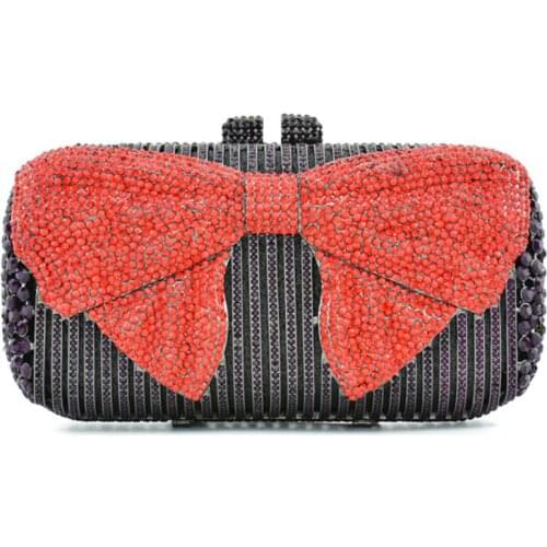 XIYUAN female Crystal diamond crossbody bags Women Evening Clutch Bags Wedding Formal Dinner Handbags and Purses Party Bag