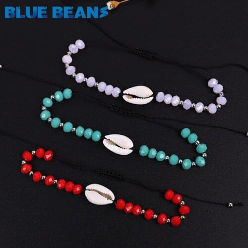 Cowrie shell Bracelets For Women Jewelry Beads Adjustable couple Bracelet boho charms Bracelet Crystal Rope Friendship Bracelet