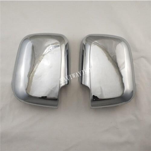 2pcs ABS Chrome Car Side Door Rear View Mirror Cover For toyota hilux surf 1998-2002