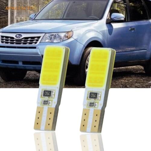 2x T10 W5W For SAMSUNG COB Chips 12V LED Side Parking Lights Marker Lamps Bulb For subaru impreza legacy xv forester Outback