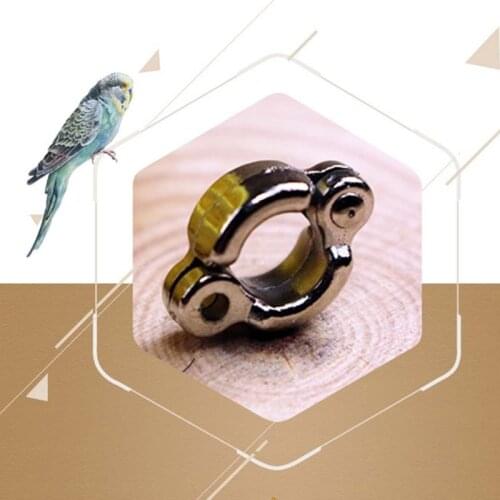 50 Pcs Alloy Dove Bands Bird Foot Ring Species Identify Training Rings Pet Bird T3LE
