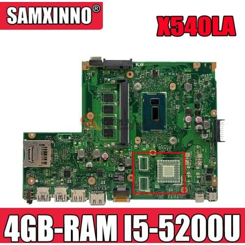 Akemy X540LJ Laptop motherboard for ASUS VivoBook X540LA F540LJ F540LA F540L A540LJ A540L mainboard 4GB-RAM I5-5200U CPU