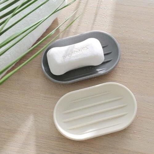 Draining Holder Portable Soap Dish Plastic Soap Container Simple Style Soap Box Bathroom Accessories 1PC