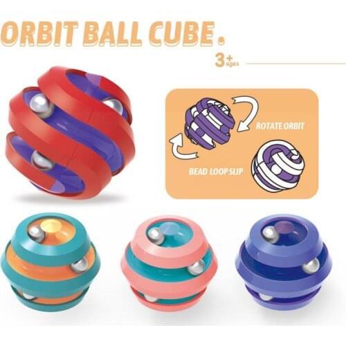Children Pinball Puzzle Toys Funny Fingertip Spinner Magic Cube Stress-relief Rotating Magic Bead Toys Kids Fidget Toys Gifts