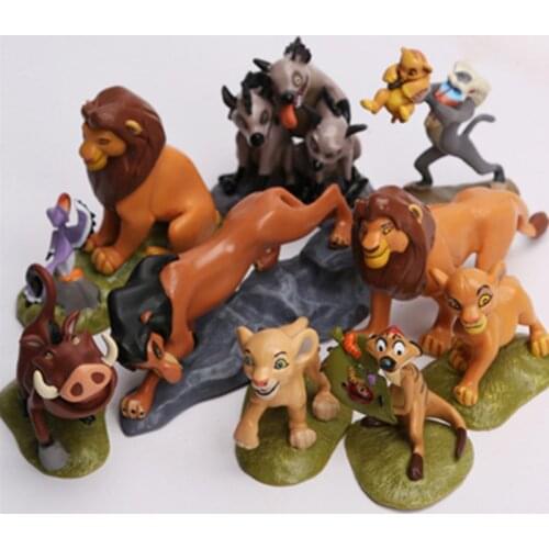 Disney Toys 9pcs/Lot 5-9cm Pvc Action Figure The Lion King Simba Cartoon Figure Toys Anime Brinquedos For Children Gift