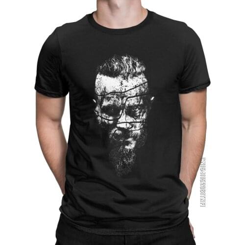 Mens King Ragnar Vikings Tv Show T Shirt Cotton Clothes Casual Classic Short Sleeve Round Neck Tee Shirt Gift Idea T-Shirts