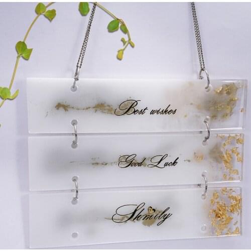 Indicator Sign Silicone Mould Welcomes Card Doorplate Epoxy Resin Mold DIY Door Number Plate Hanging Tags Art Crafts