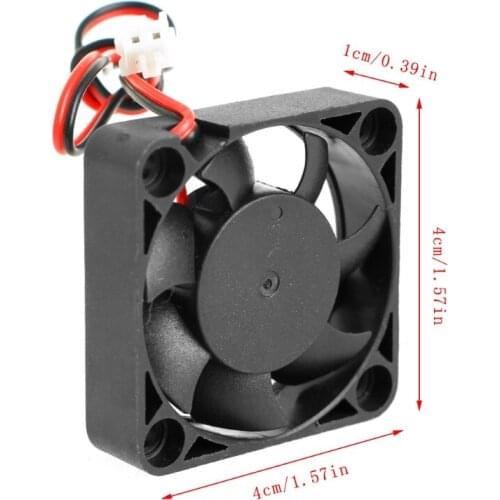 M5TE DC 24V 0.10A 2-Pin 40x40x10mm PC Computer CPU System Brushless Cooling Fan 4010