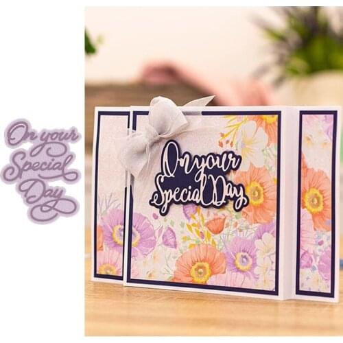 Word On Your Special Day Metal Cutting Dies for Scrapbooking and Card Making Paper Craft 2019 New die cuts