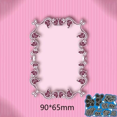 Metal Cutting Dies Irregular lace frame new for decor card DIY Scrapbooking stencil Paper Album template Dies 90*65mm