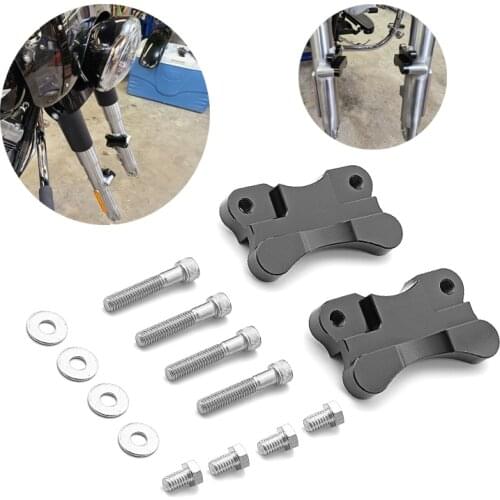 Motorcycle For 1986-2017 Harley Davidson Softail 21" Wheel Front Fender Riser Relocator Adapter Spacer