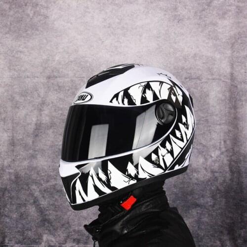 2021 DOT Approved Safety Full Face Motorcycle Helmet Motocross Helmet Racing Dual Lens Motorbike Helmet Interior Visor